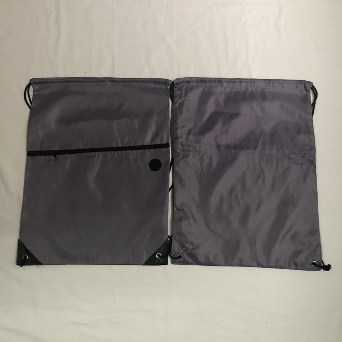 polyester string bag with zipper